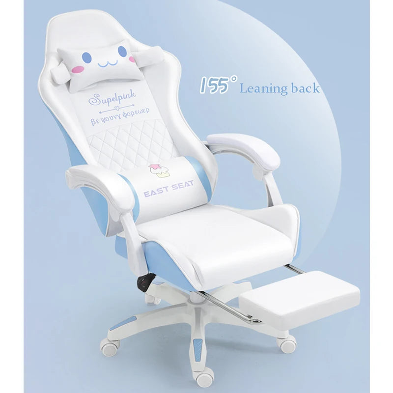 Pink girl cute gaming chair sports racing game chair supplier computer armchair office chair home furniture supplier