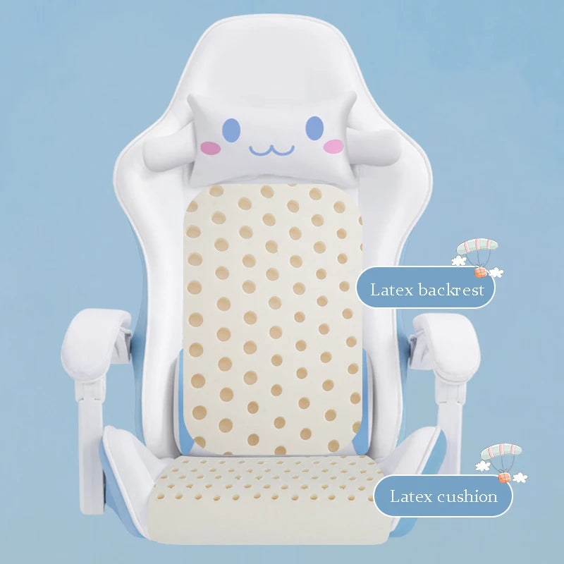 Pink girl cute gaming chair sports racing game chair supplier computer armchair office chair home furniture supplier