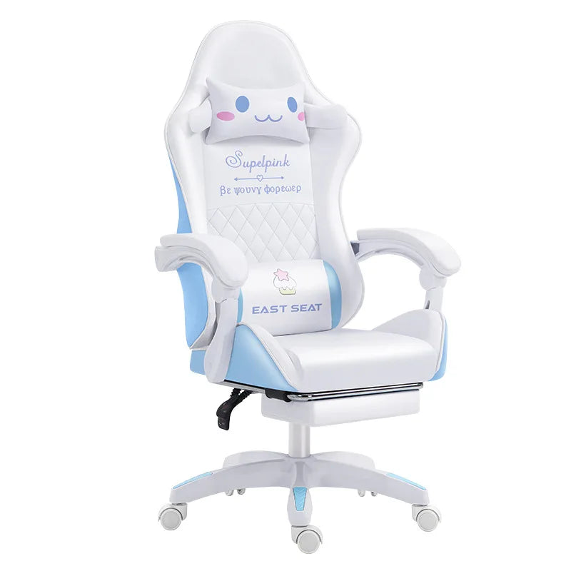 Pink girl cute gaming chair sports racing game chair supplier computer armchair office chair home furniture supplier