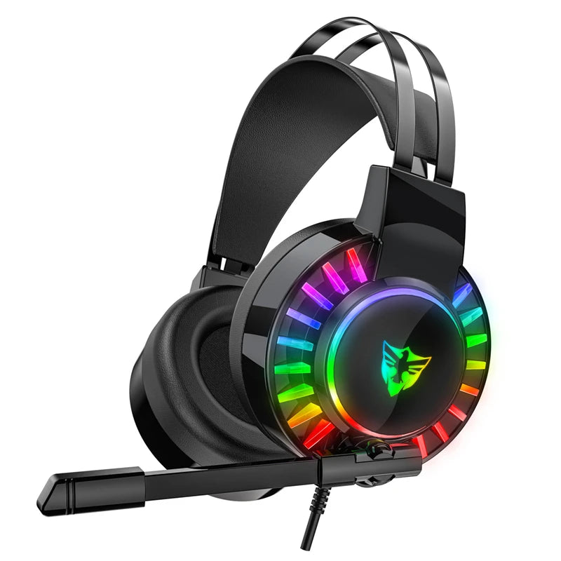 G105 RGB LED 3.5mm Wired Gaming Headset Surround Sound Stereo Noise Canceling Gaming Headphones with Microphone For PC Laptop