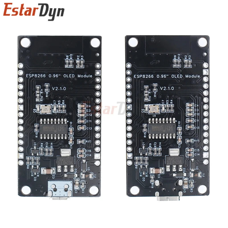 NodeMCU ESP8266 V3 Development Board With 0.96 Inch OLED Display CH340 ESP-12F WiFi Module TYPE-C USB For Arduino/Micropython