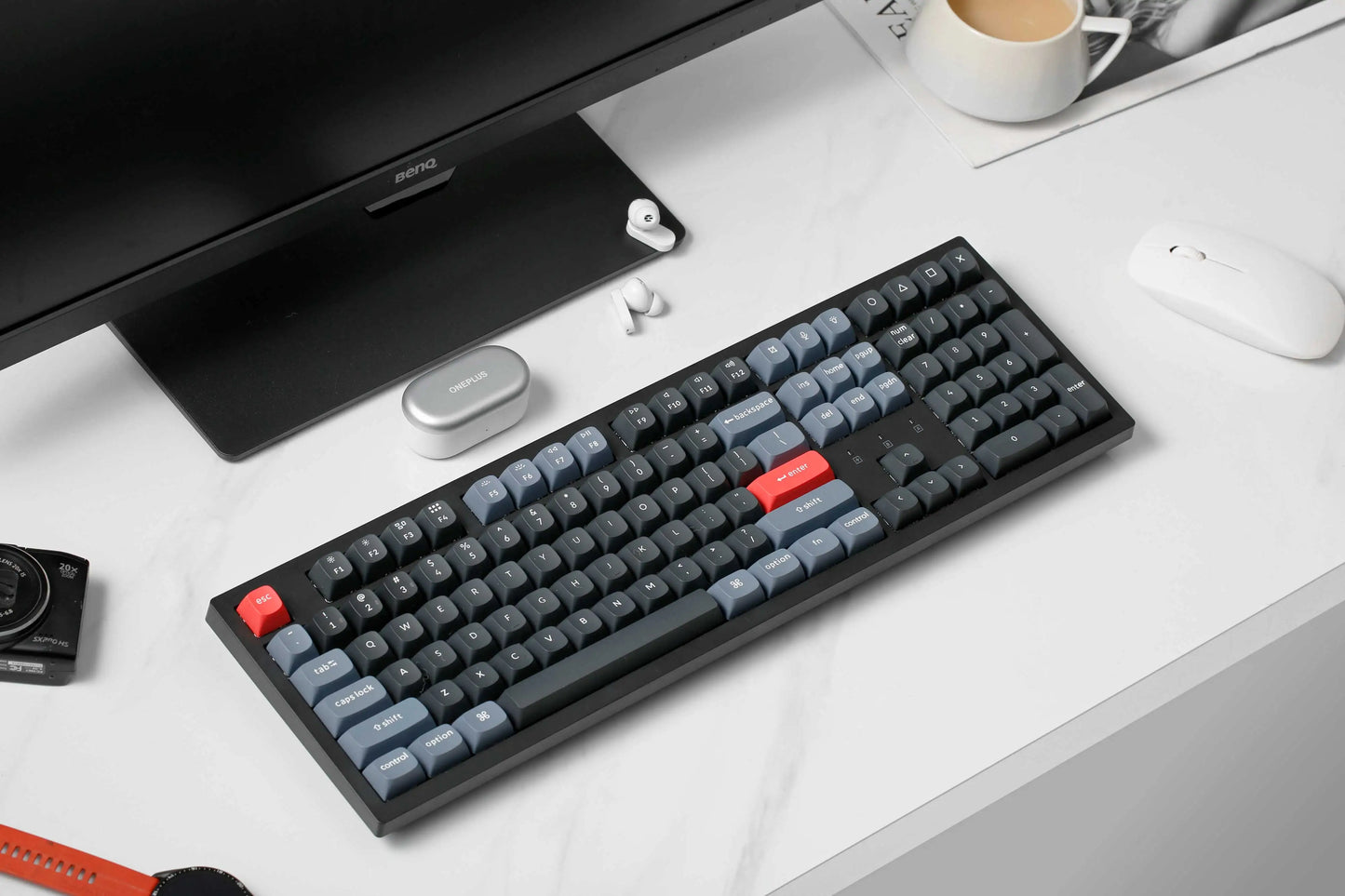 Keychron K10 Pro H QMK/VIA Wireless Mechanical Keyboard Fully Assembled Hot-Swappable Double-shot PBT Keycaps RGB Backlight