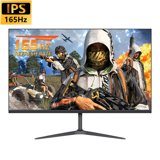 FYHXele 27inch Monitor FHD IPS Flat Gaming Display 165Hz 1ms Response Support Adaptive-Sync Free-Sync 100%sRGB With HDMI DP USB