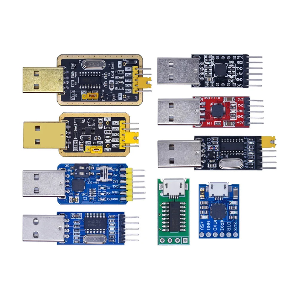 CH340 module USB to TTL CH340G upgrade download a small wire brush plate STC microcontroller board USB to serial instead PL2303