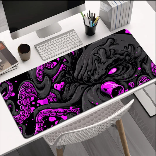 Large Mousepad Gamer Mousepads Keyboard Mat Desk Rug Octopus Monster Pc HD Desk Mats Company Oni Mouse Pad For Gift 60x30cm