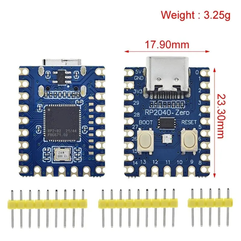 RP2040-Zero RP2040 For Raspberry Pi Microcontroller PICO Development Board Module Dual-core Cortex M0+ Processor 2MB Flash