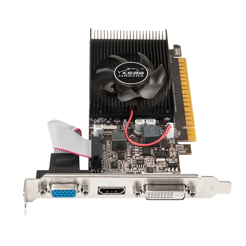 GT610 2G Video Card PCIE X16 2.0 NVIDIA GeForce GT 610 DDR3 Graphics Card VGA HD DVI 64Bit 1800MHz GT610 GPU Desktop Computer