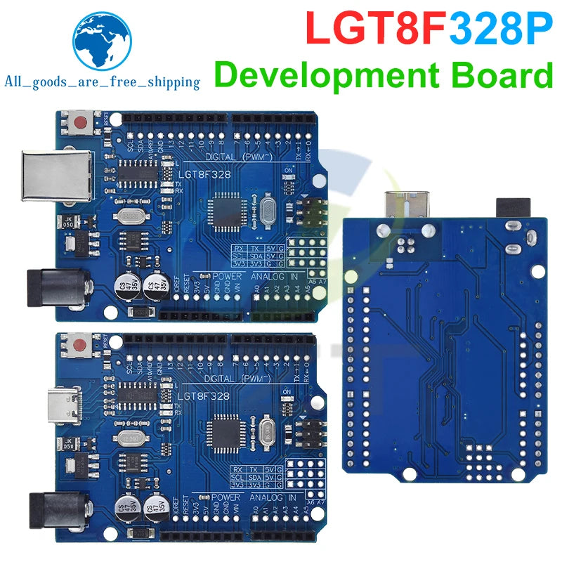 TZT LGT8F328P UNO R3 CH340G Development Board 16Mhz  For Arduino UNO R3 Replacement ATmega328P