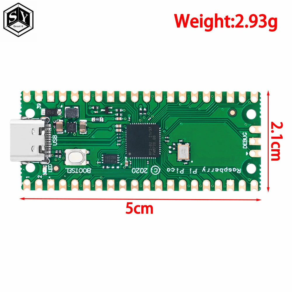 FOR aspberry Pi Pico Development Board A Low-Cost High-Performance Microcontroller Board RP2040 Cortex-M0+ Dual-Core ARMrocessor