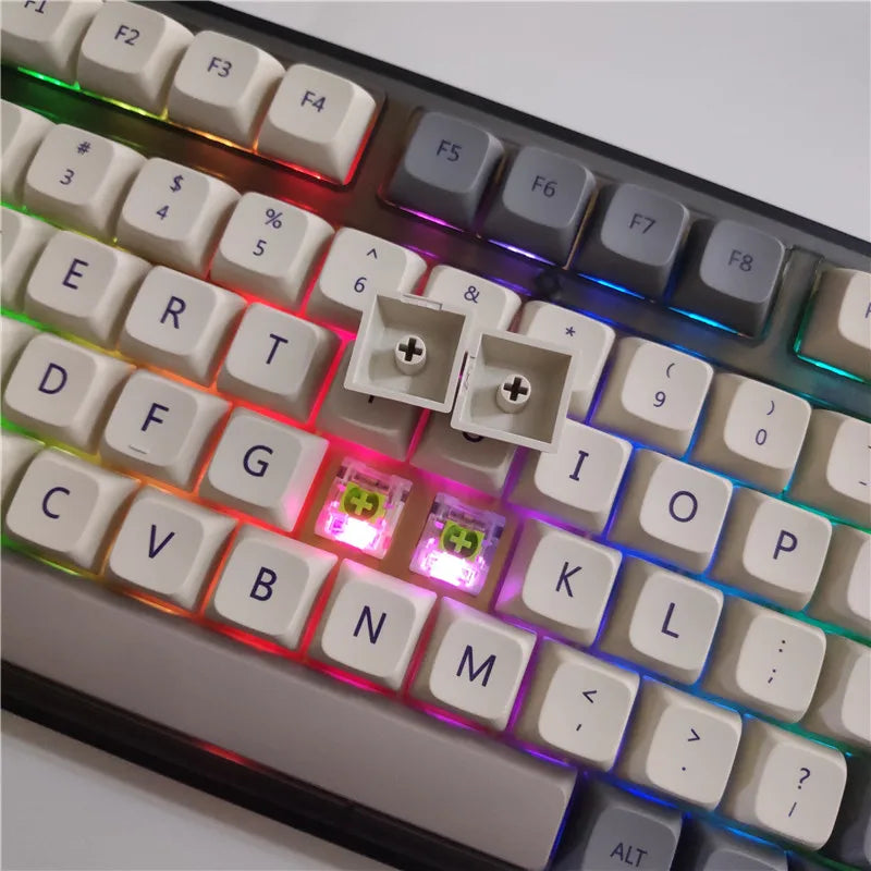 Japanese root 3 Modes Keydous NJ80 AP Mechanical keyboard Hotswap RGB Bluetooth gaming keyboards 2.4g wireless mac XDA keycap