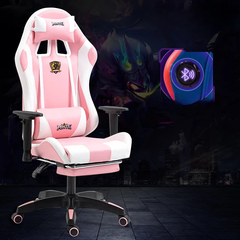 Gaming Professional Chair with Bluetooth Speaker Brand New Style Home Gaming Chair Comfortable Office Chair Adjustable Armrest