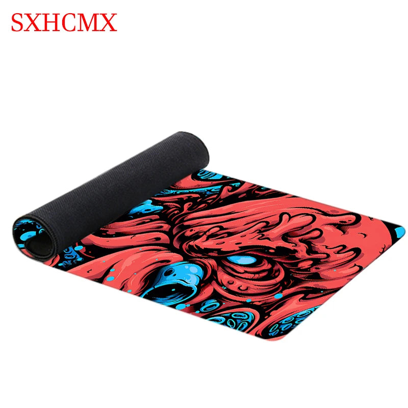 Large Mousepad Gamer Mousepads Keyboard Mat Desk Rug Octopus Monster Pc HD Desk Mats Company Oni Mouse Pad For Gift 90x40cm