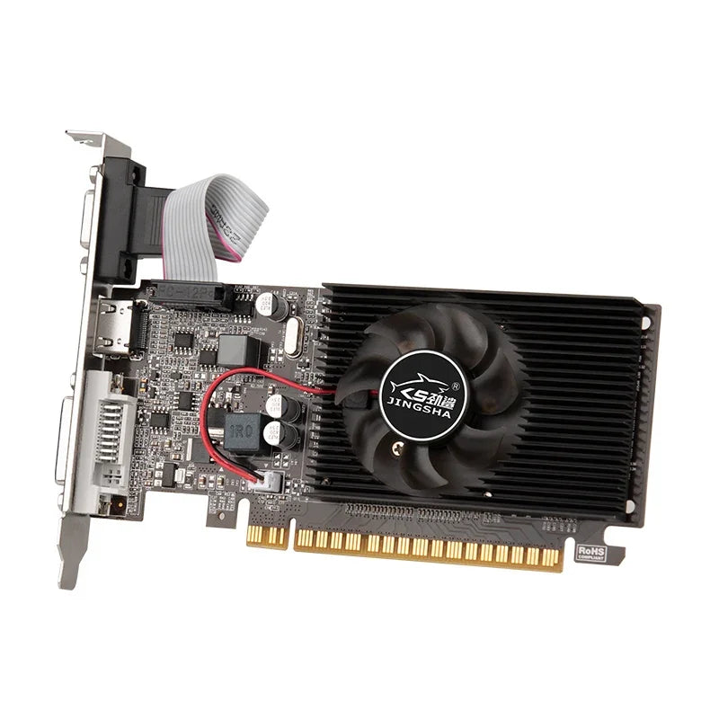 GT610 2G Video Card PCIE X16 2.0 NVIDIA GeForce GT 610 DDR3 Graphics Card VGA HD DVI 64Bit 1800MHz GT610 GPU Desktop Computer