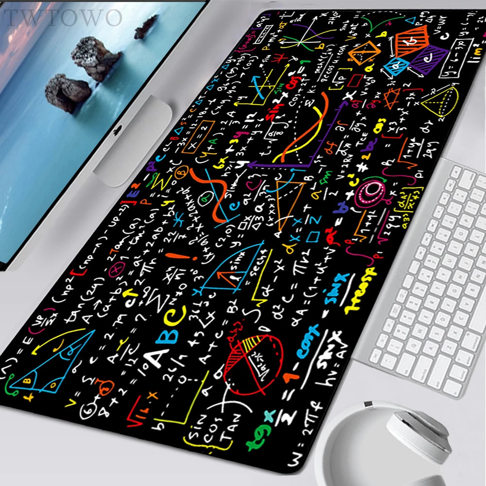 Mousepad Computer Home Large Mouse Mat MousePads Geometric Math Formula Natural Rubber Laptop Carpet Soft Office Mouse Mat